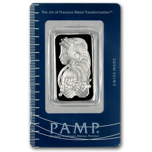 A PAMP Suisse Silver Bar